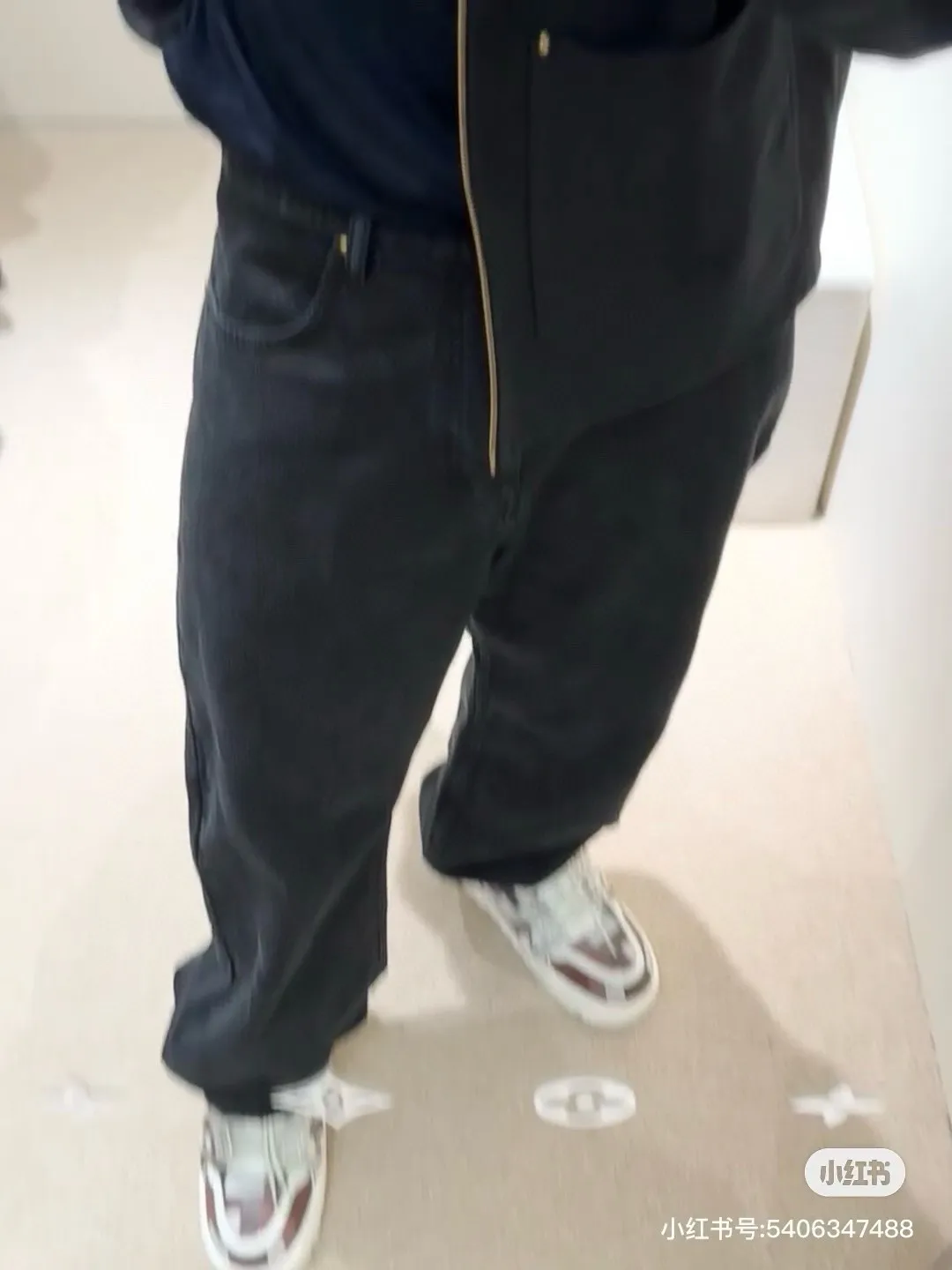 Louis Vuitton/Louis Vuitton dark checkerboard jeans